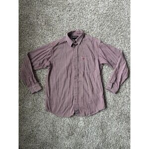 Ariat FR Flame Resistant Shirt Mens Medium Red Plaid CAT 2 Work Long Sleeve